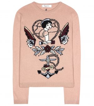 VALENTINO Intarsia wool and cashmere sweater € 1,095