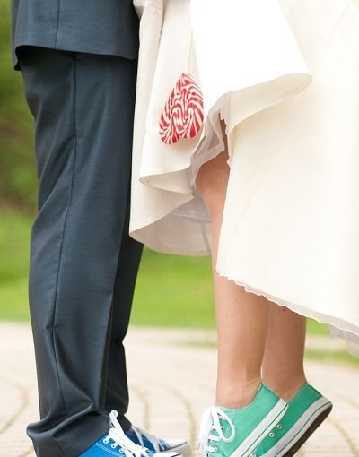 How to wear sneakers on your wedding day?