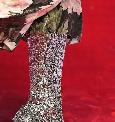 Dolce and Gabbana shoes presented during Milan Fashion Week.