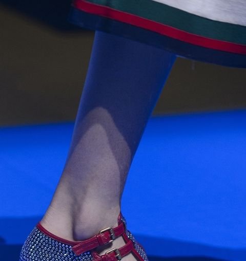 Gucci shoes presented during Milan Fashion Week.