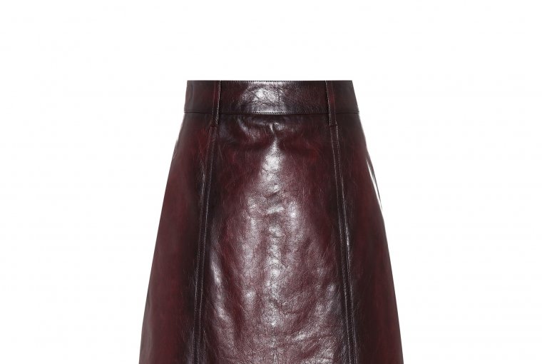 Prada leather skirt
