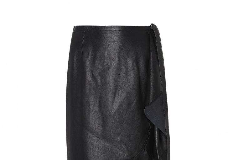 Helmut Lang leather skirt