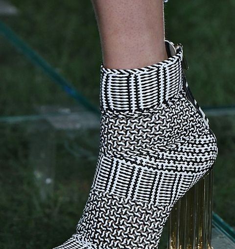Salvatore Ferragamo shoes presented during Milan Fashion Week.