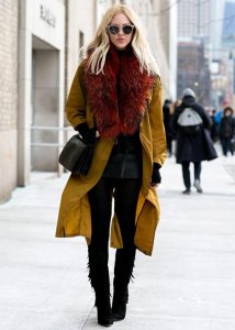 Winter fur stole is the must have accessory