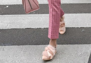 Mules are one of the trendiest shoes this season.