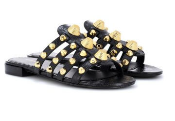 Balenciaga slippers for an edgy, yet stylish summer looks.