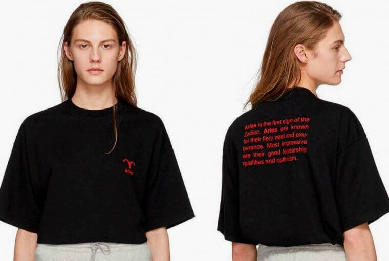 Do you remember those zodiac raincoats that Vetements created? Now fans of the label and astrology can buy a Vetements T-shirt with their own zodiac sign.