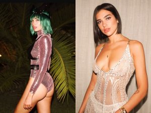 See what Madonna, Kylie Jenner and Dua Lippa wore to their birthday parties this month. 