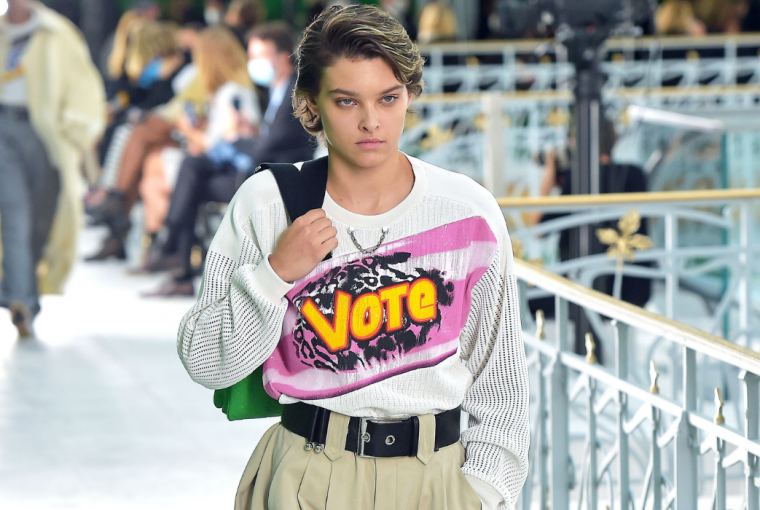 Louis Vuitton presented the Spring-Summer 2021 Collection by Nicolas Ghesquiere at Samaritaine in Paris on, October 6th.