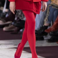 Colored tights are a must have in fall closet.